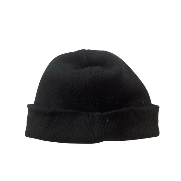 Black Knit Cuff Beanie - Picture 3 of 3